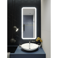 Зеркало с подсветкой для ванной комнаты Анкона Лонг 75х160 см